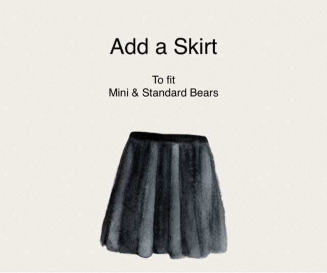 RE-SIZED CLOTHING TO FIT YOUR BEAR - (Multiple variations)