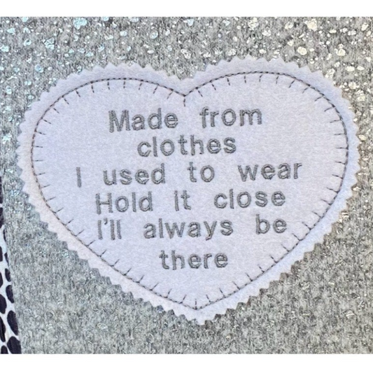 Large Embroidery Quote Patch