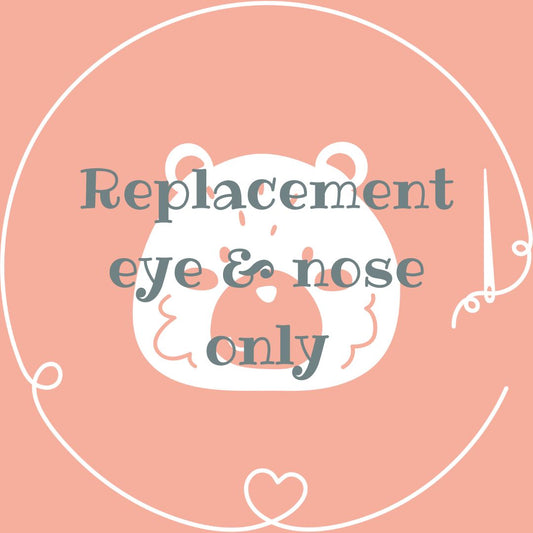 TEDDY - REPLACEMENT EYES/NOSE ONLY
