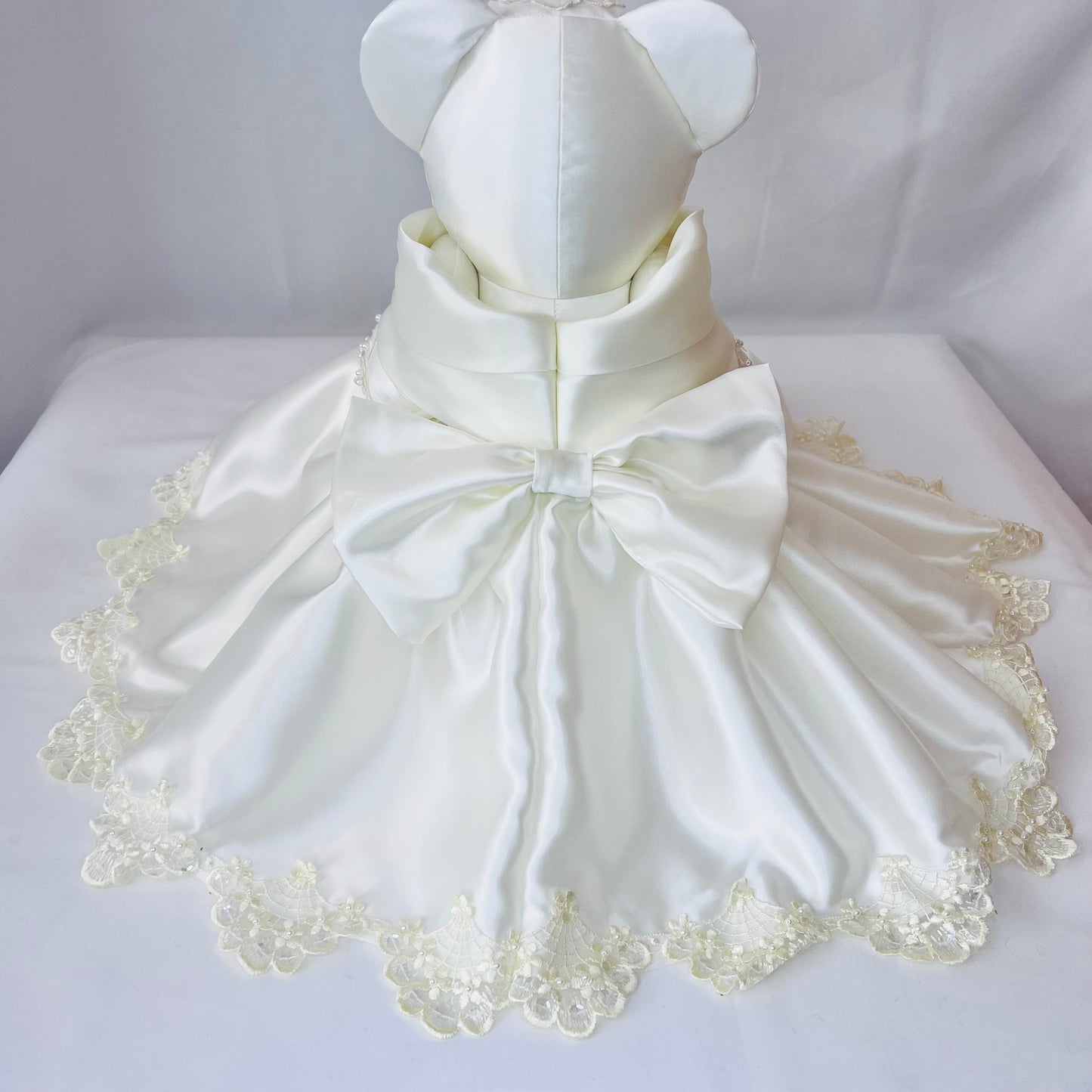 Wedding Dress/Prom Dress/Christening Keepsake Bear ( Button Jointed)